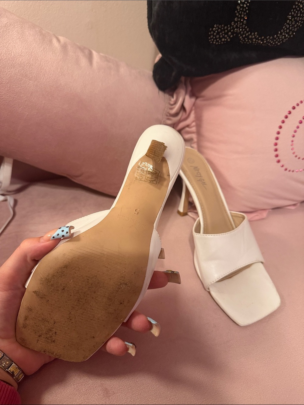 Nasty gal Women’s White mules - Picture 2 of 2